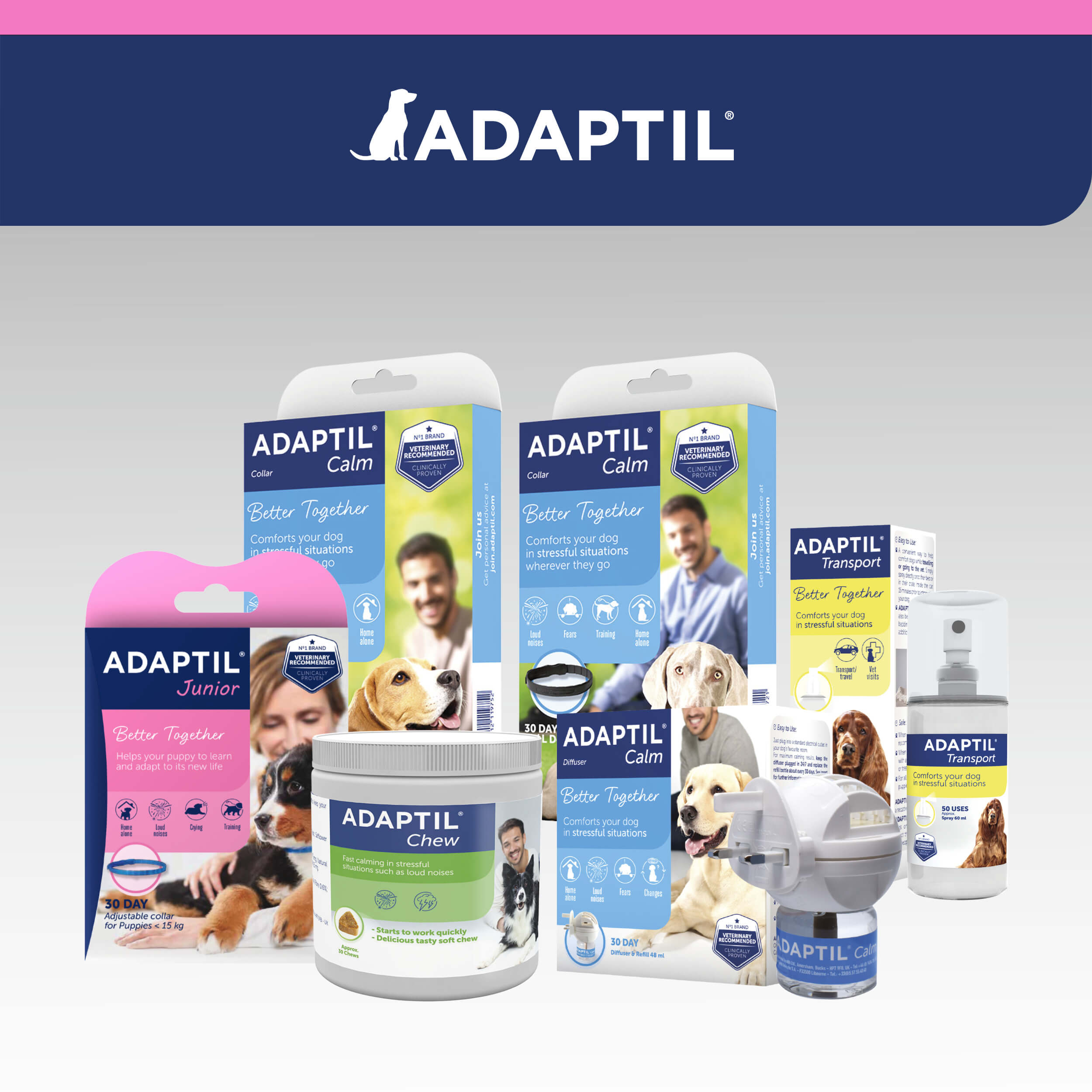 Adaptil Junior Carousel Produktrange